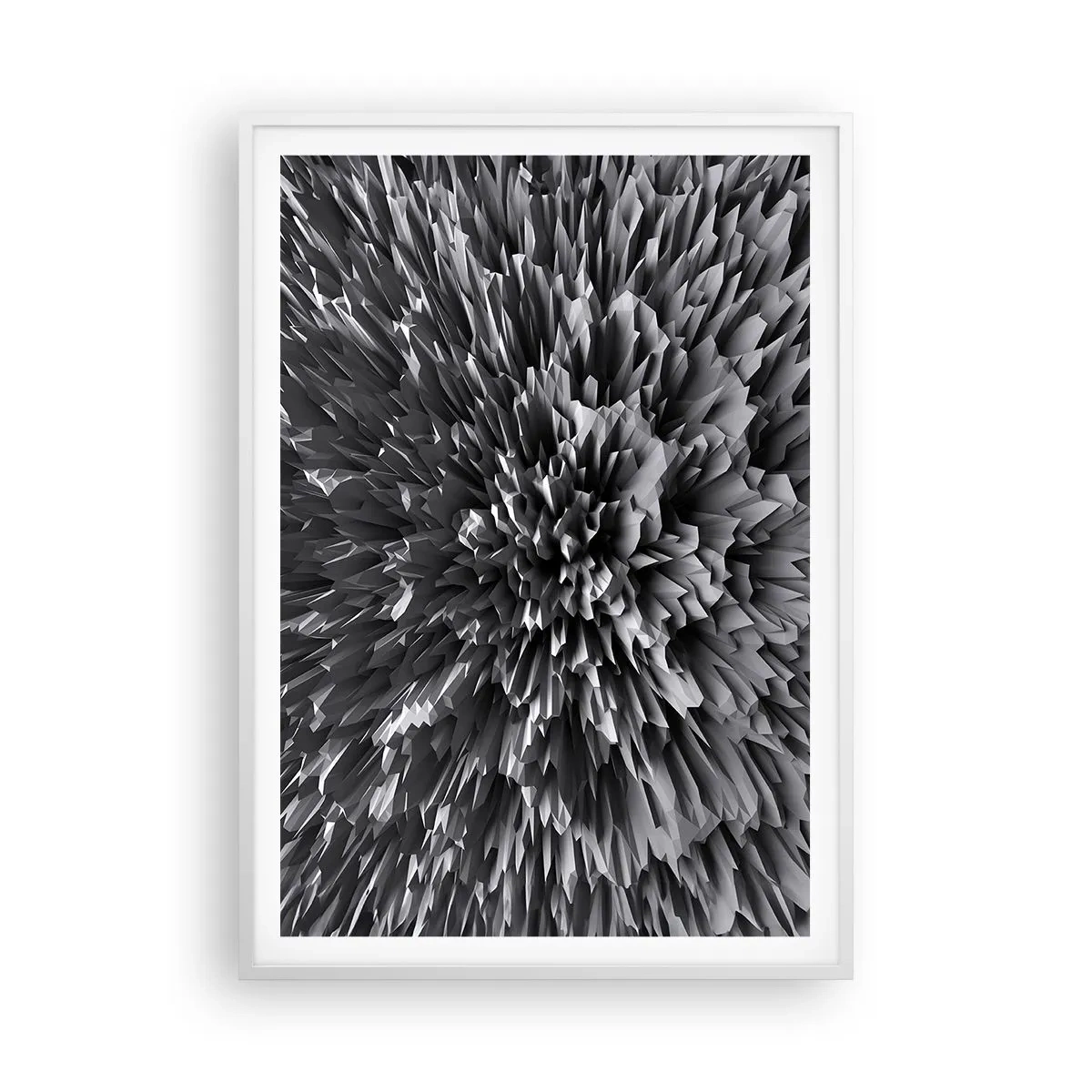 Plagát v bielom ráme - Ostrejšie to už nebude - 70x100 cm
