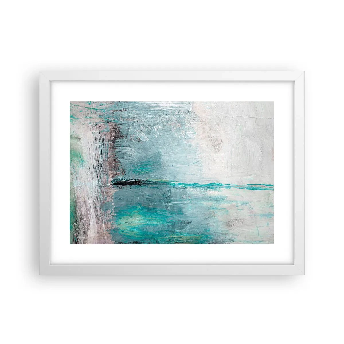 Plagát v bielom ráme - Horizontálne v modrej - 40x30 cm