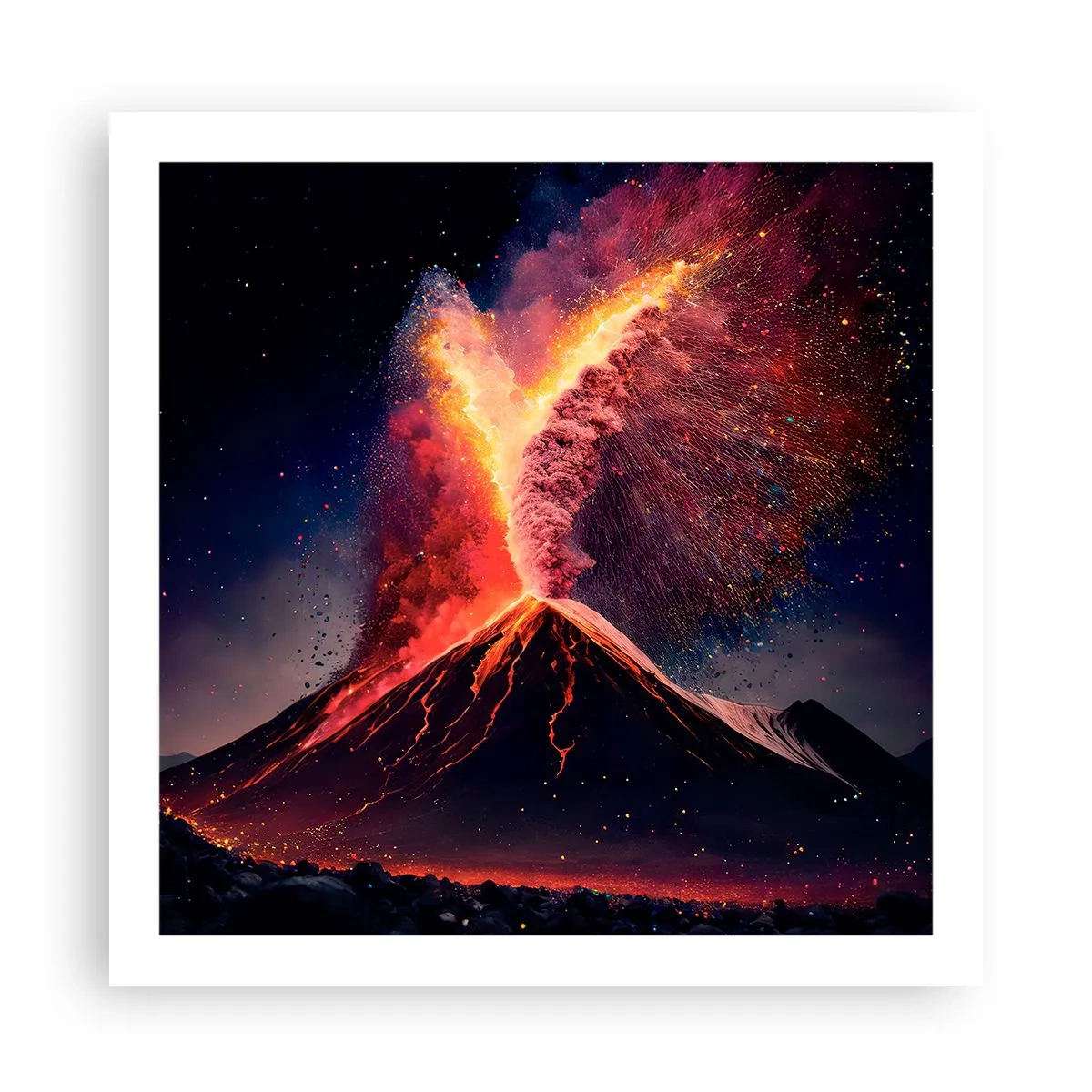 Plagát - Krása a hrôza - 60x60 cm