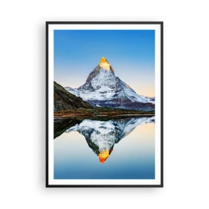 Plagát v čiernom ráme - Dva svety - 70x100 cm