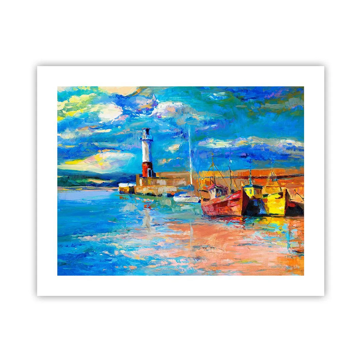 Plagát - Popoludní v dúhovom zálive - 50x40 cm