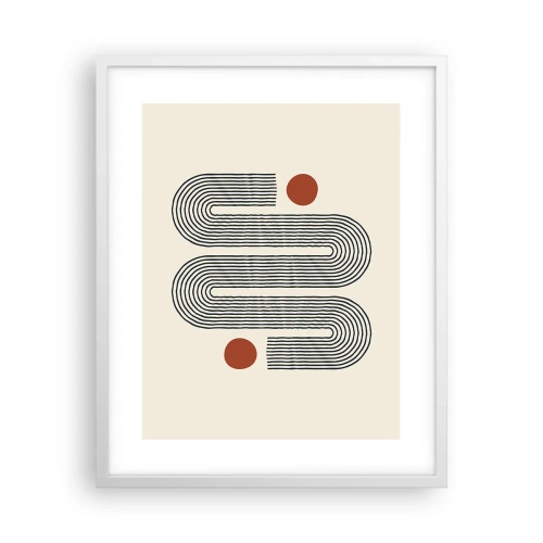 Plagát v bielom ráme - Od začiatku do konca - 40x50 cm