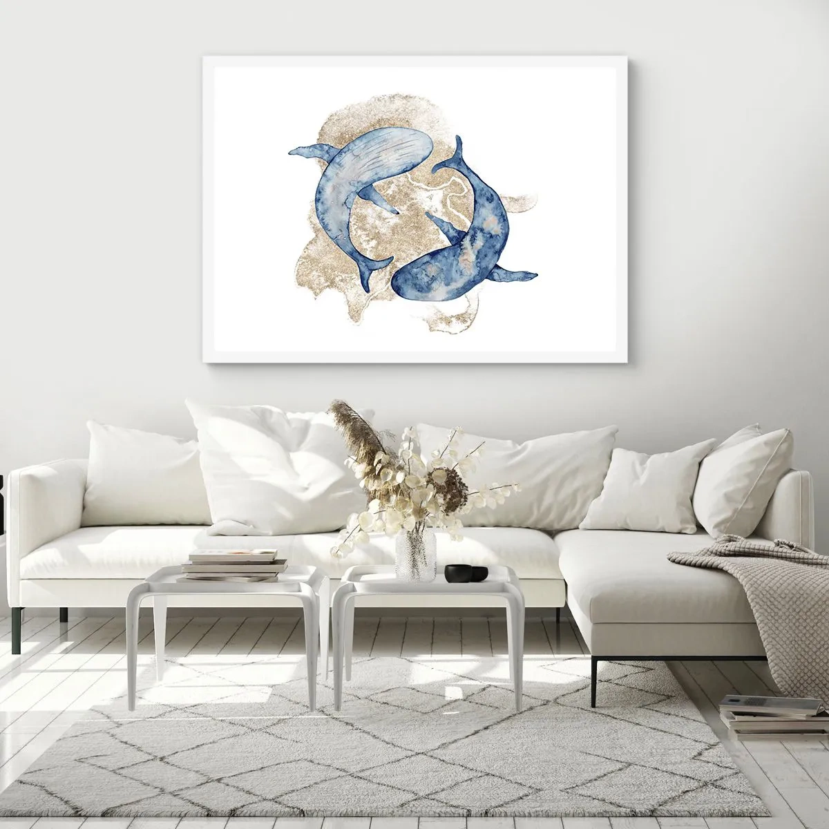 Plagát v bielom ráme - Priateľstvo alebo láska? - 100x70 cm