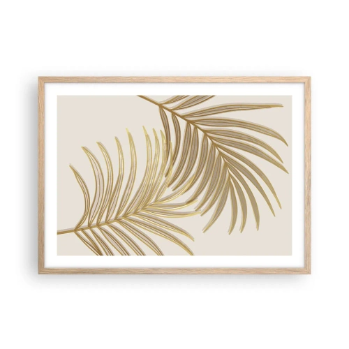 Plagát v ráme zo svetlého duba - Zlatá palma! - 70x50 cm
