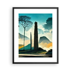 Plagát v čiernom ráme - Vyššie a vyššie - 40x50 cm