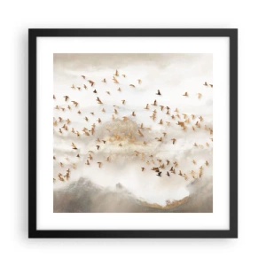 Plagát v čiernom ráme - Už je čas... - 40x40 cm