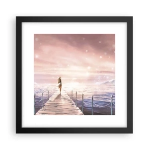 Plagát v čiernom ráme - Vo svetle sna - 30x30 cm