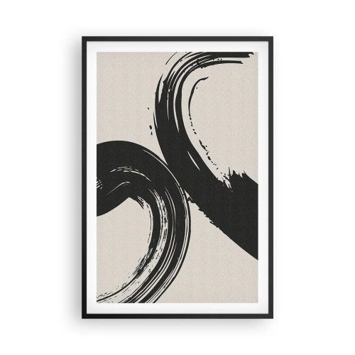 Plagát v čiernom ráme - S rozmachom a dookola - 61x91 cm