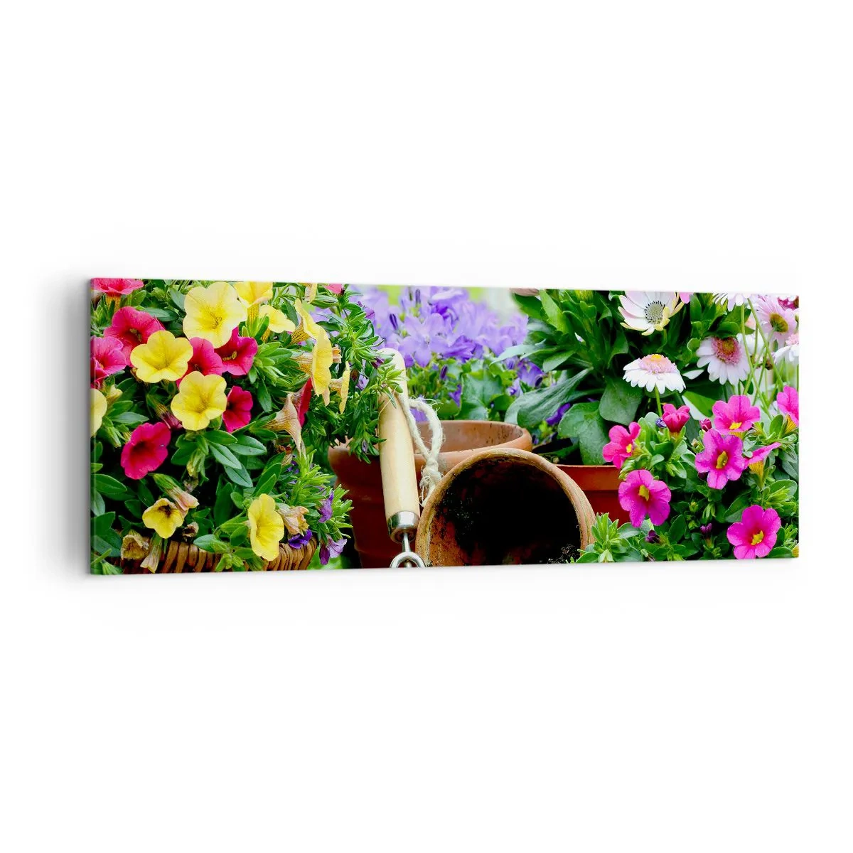Obraz na plátne - Záhradka Žofky - 140x50 cm