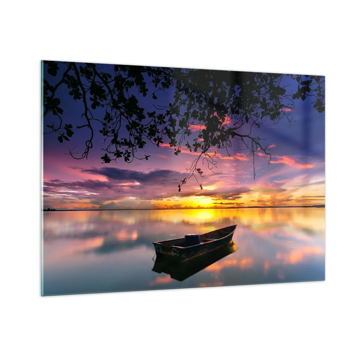 Obraz na skle - „Zdá sa, že visíš uprostred neba…“ - 100x70 cm