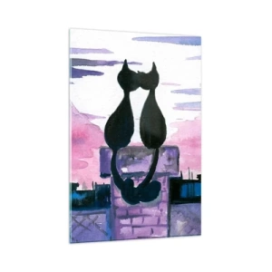 Obraz na skle - Rendez-vous pod mesiacom - 80x120 cm