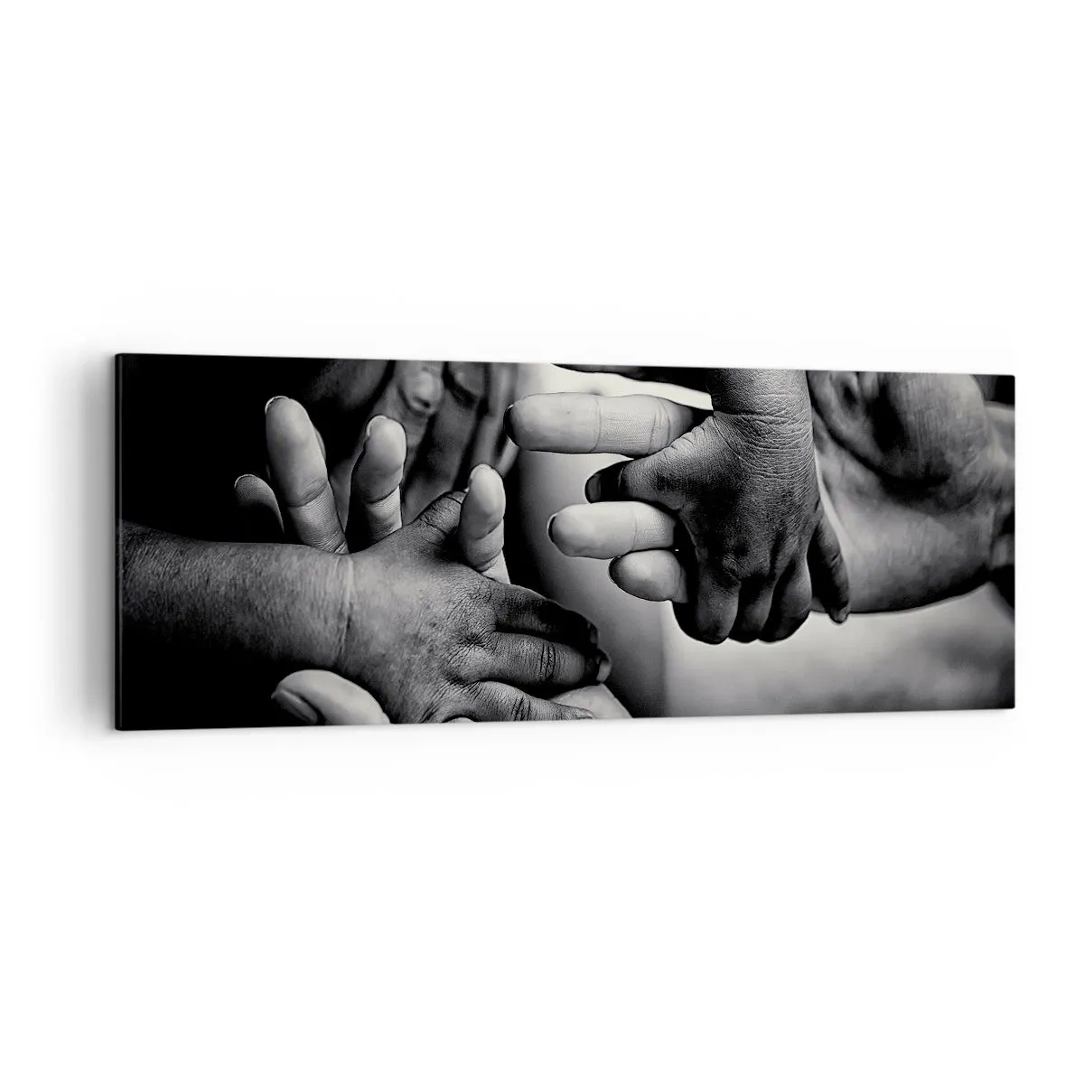 Obraz na plátne - Byť človekom - 140x50 cm