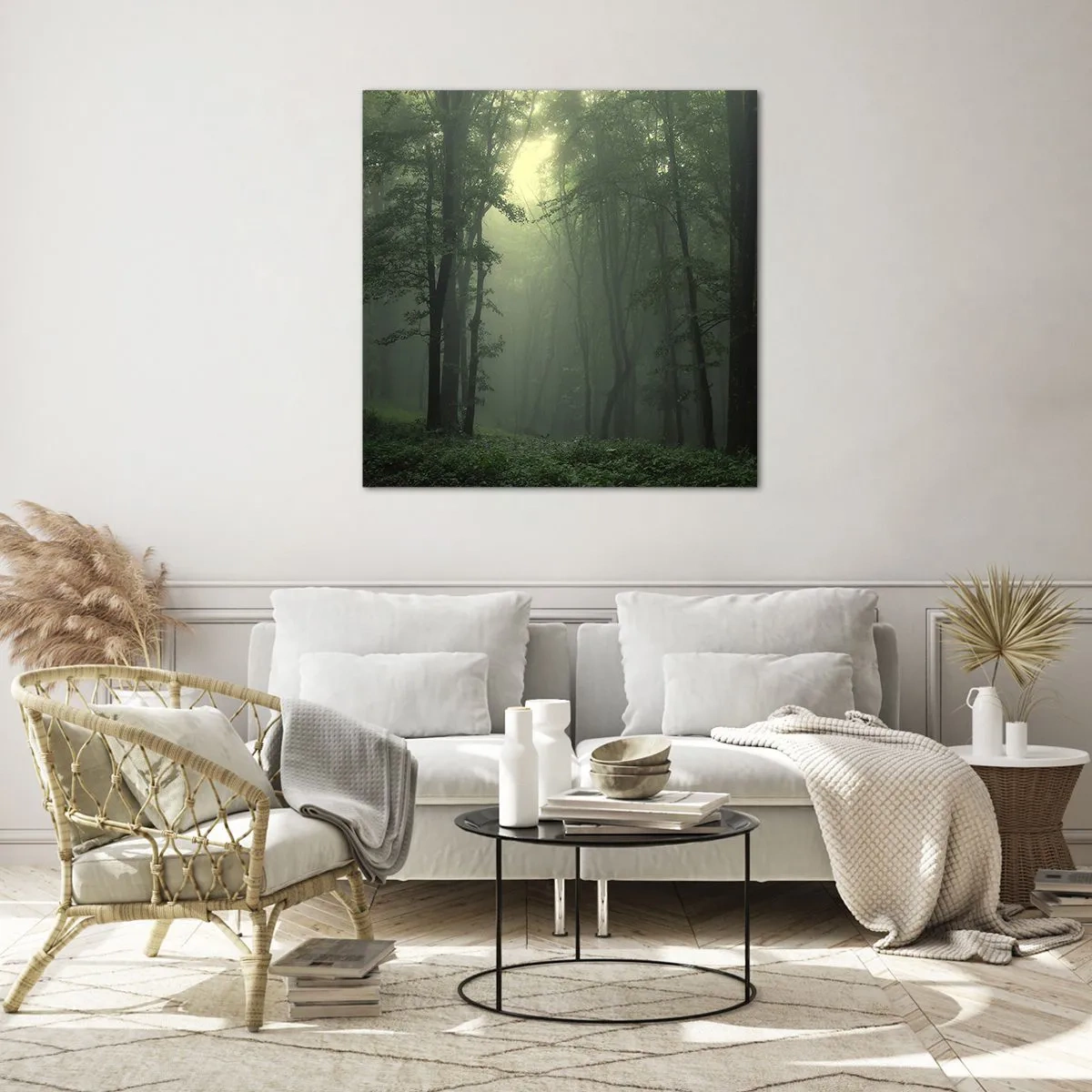 Obraz na skle - Než sa prebudí - 50x50 cm