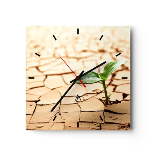 Nástenné hodiny - Nespútaná sila života - 30x30 cm