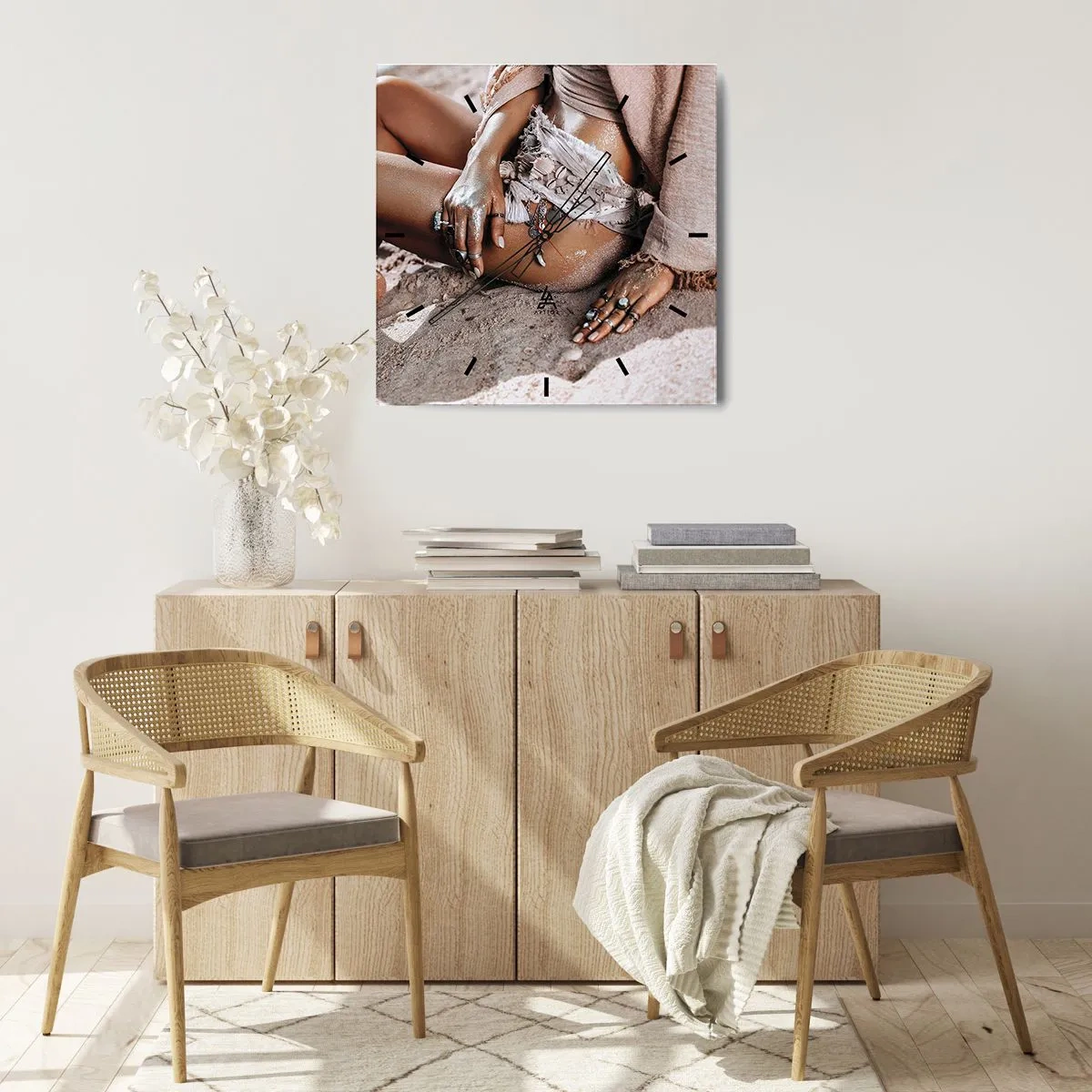 Nástenné hodiny - Vyplavená na breh? - 40x40 cm