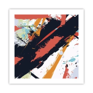 Plagát - Dynamická kompozícia - 50x50 cm