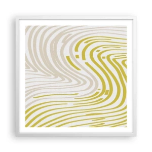 Plagát v bielom ráme - Kompozícia s miernym ohybom - 60x60 cm