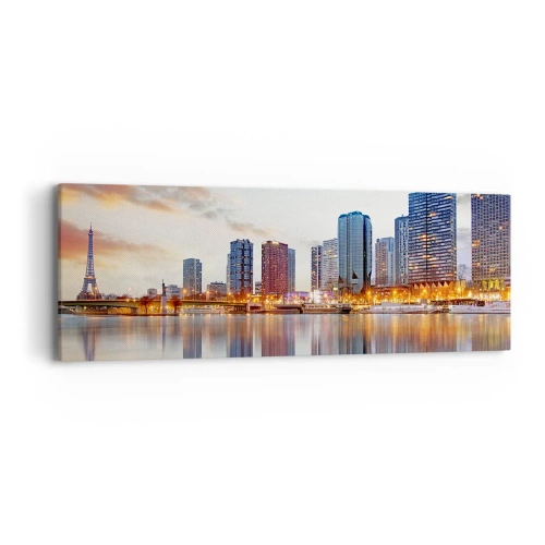 Obraz na plátne - Monumentálny pokoj Paríža - 90x30 cm