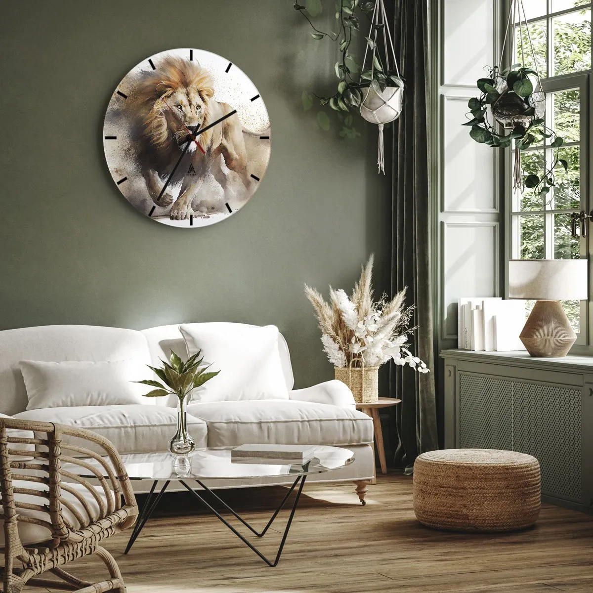 Nástenné hodiny - Kráľ sa pohol - 40x40 cm