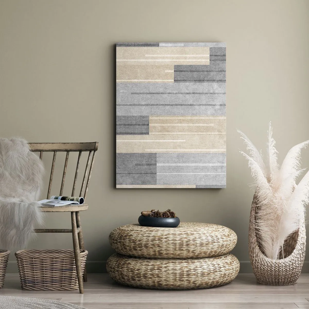 Obraz na plátne - Kompozícia: drž sa - 45x80 cm