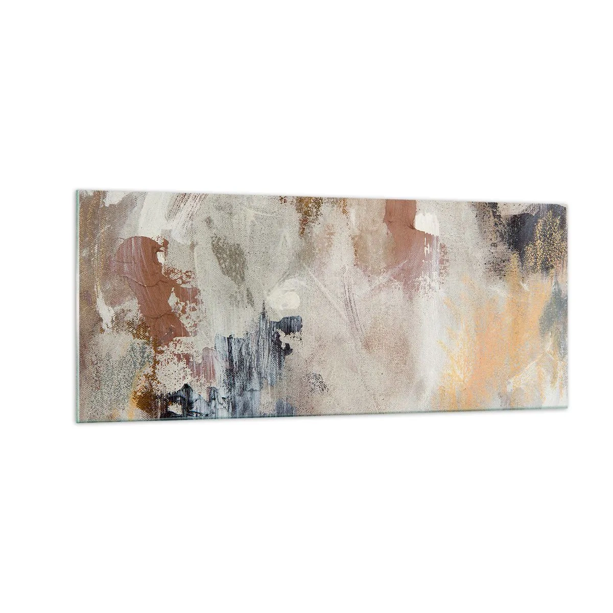Obraz na skle - Hmlistá abstrakcia - 100x40 cm