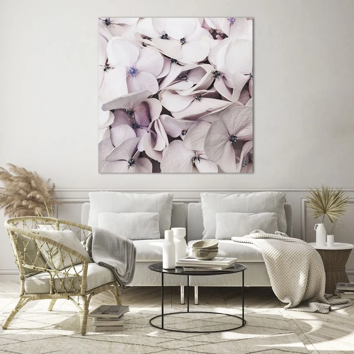 Obraz na skle - V záplave kvetov - 60x60 cm