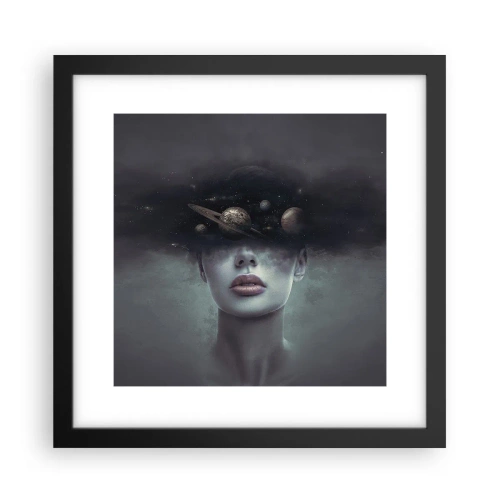 Plagát v čiernom ráme - A planéty… - 30x30 cm