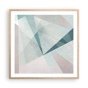 Plagát v ráme zo svetlého duba - V kľude, ale dynamicky - 60x60 cm