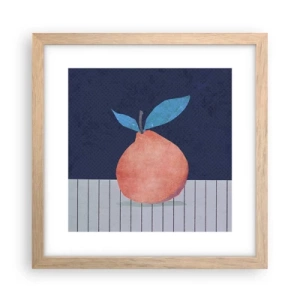 Plagát v ráme zo svetlého duba - Konvexita a rovina - 30x30 cm