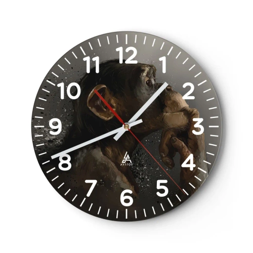 Nástenné hodiny - Určite mysliteľ - 40x40 cm