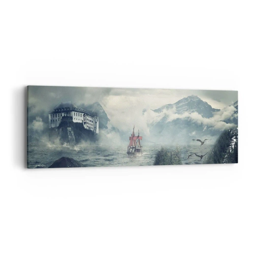 Obraz na plátne - V kúzelných vodách - 90x30 cm