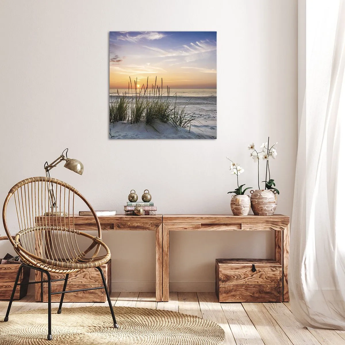 Obraz na plátne - Pozri sa, predstav si a pociť - 70x70 cm