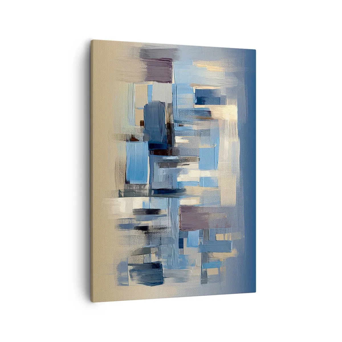 Obraz na plátne - Modrá konštrukcia - 50x70 cm
