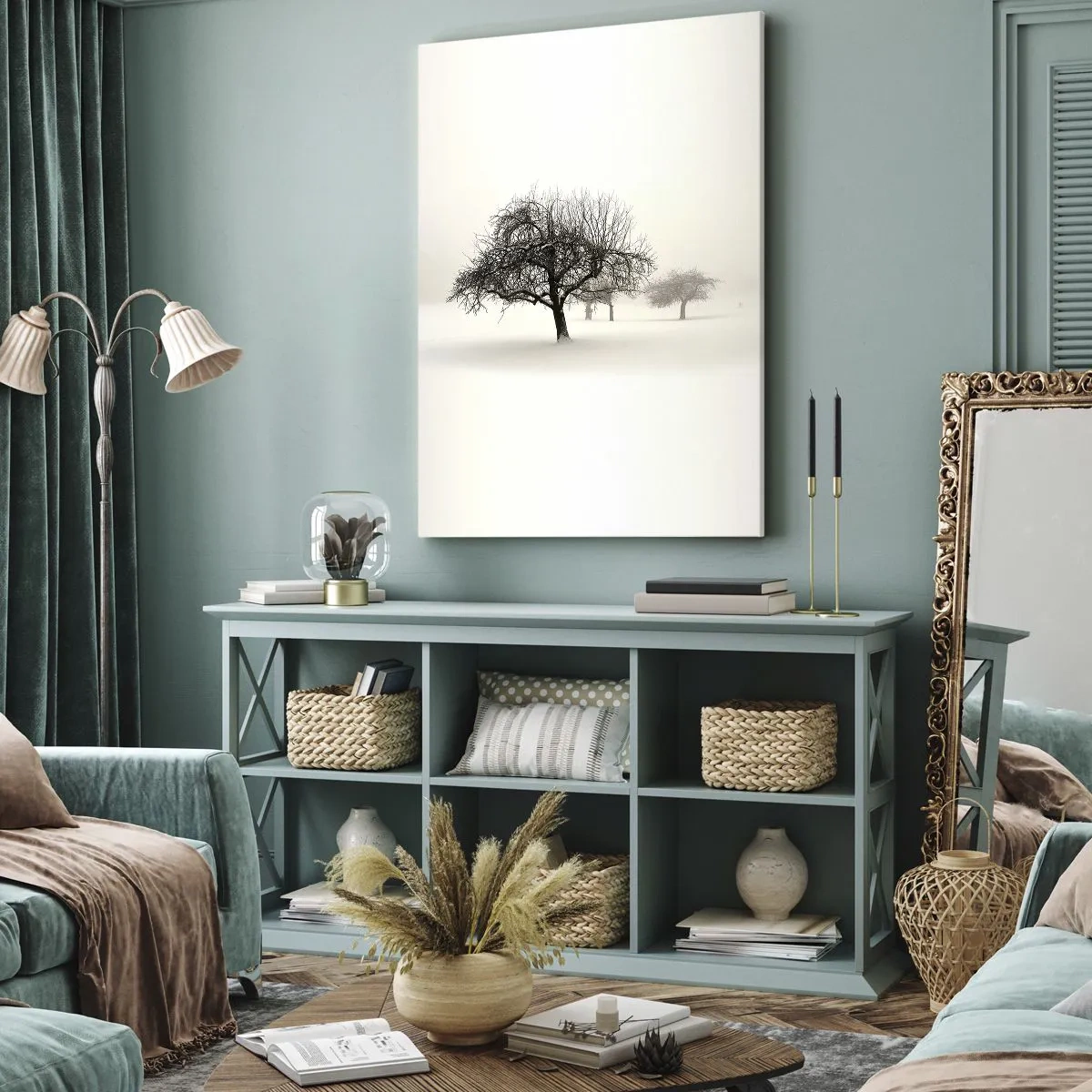 Obraz na plátne - Zimný sen - 45x80 cm