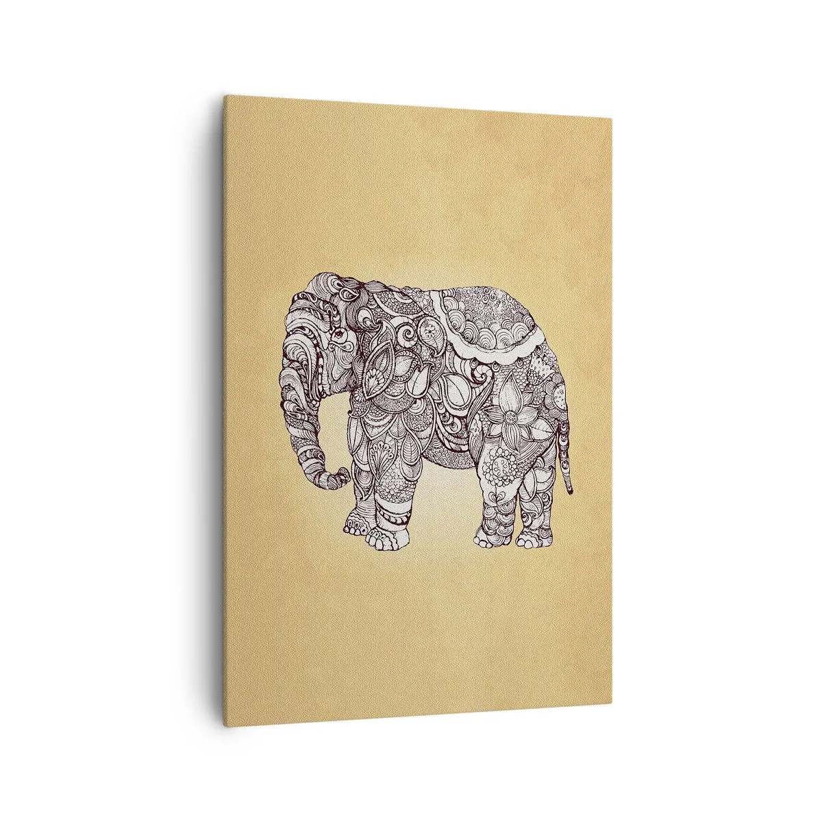 Obraz na plátne - Skrytý slon - 70x100 cm