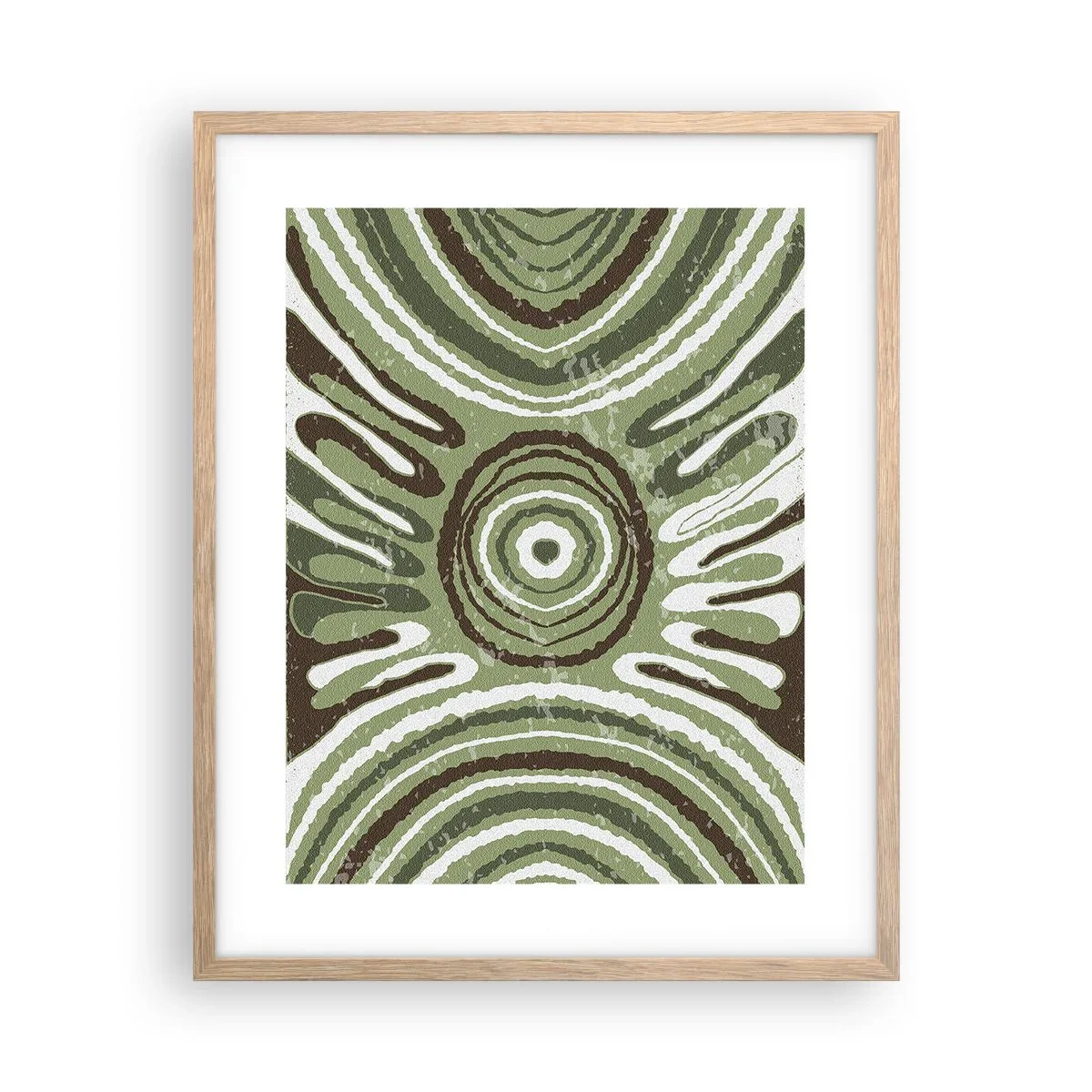 Plagát v ráme zo svetlého duba - Explózia emócií - 40x50 cm