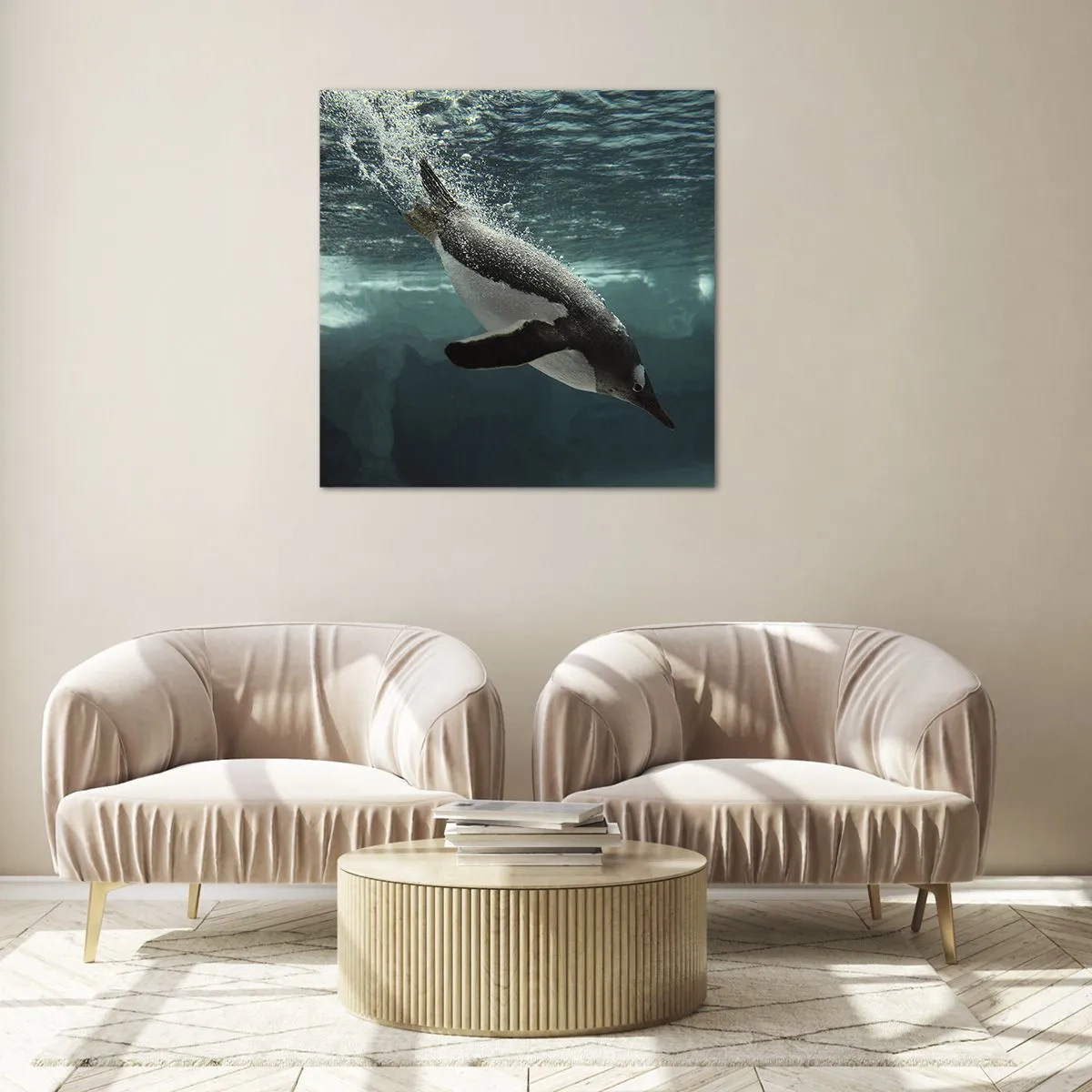 Obraz na skle - Vitajte v mojom svete - 70x70 cm