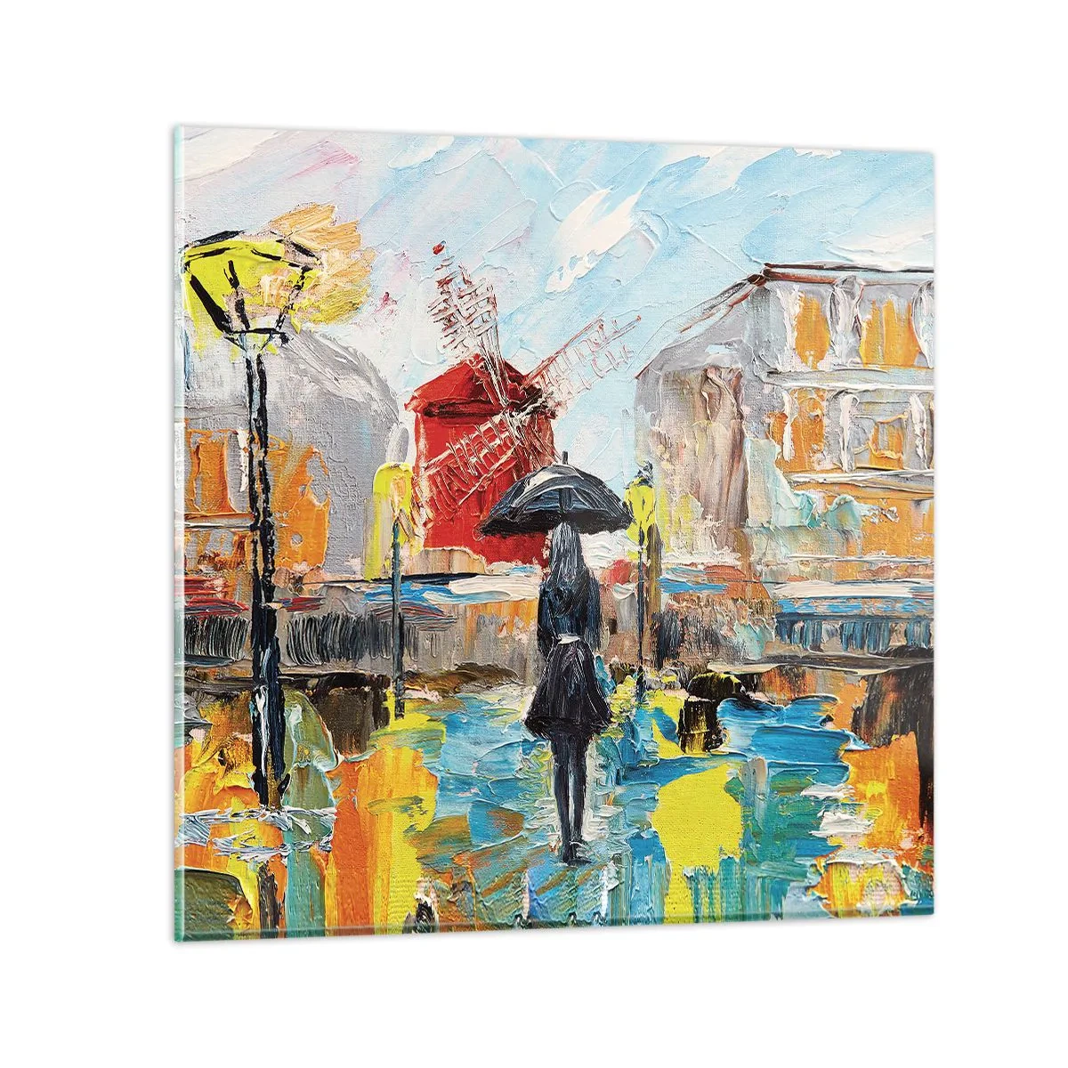 Obraz na skle - Parížske legendy - 30x30 cm