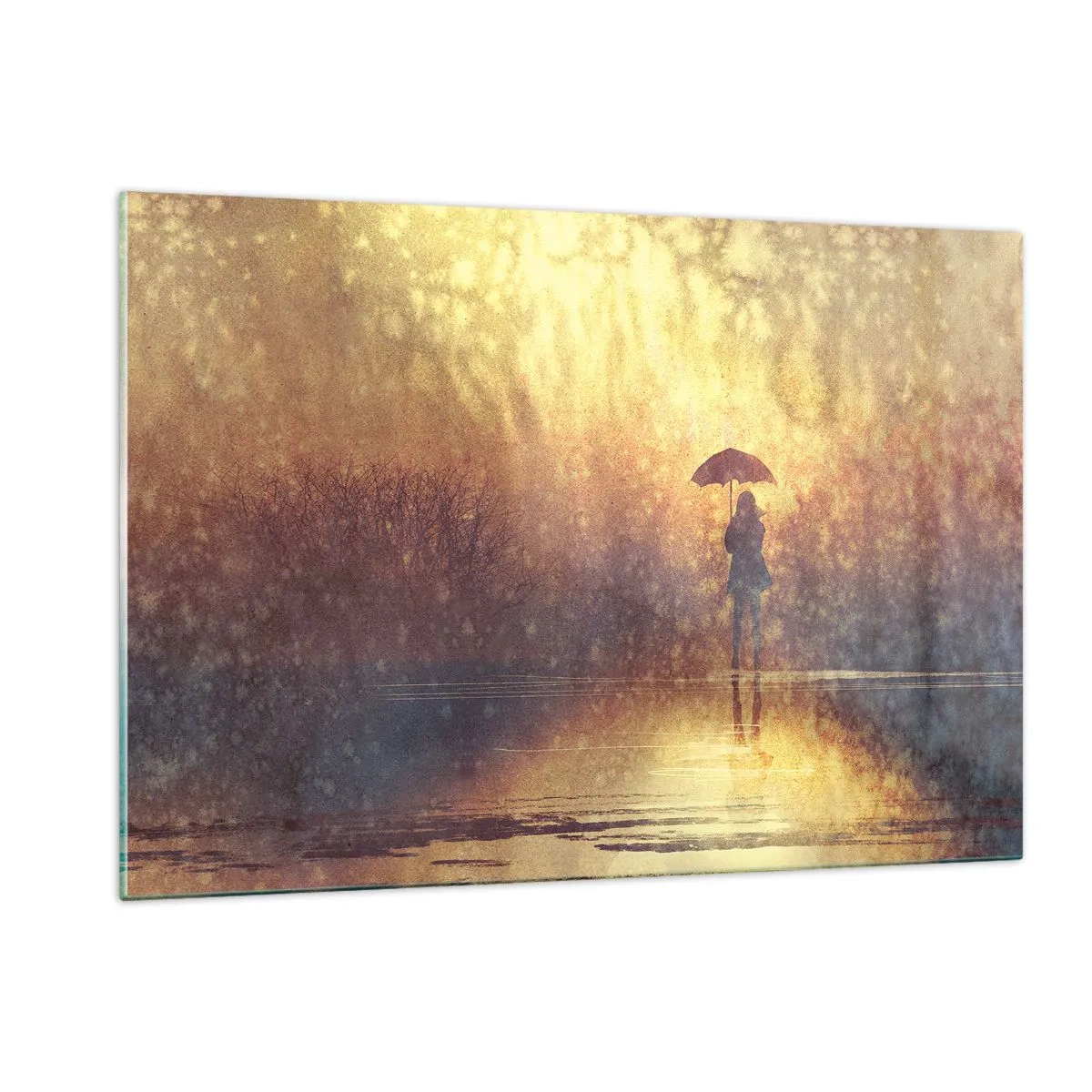 Obraz na skle - Cítim, že sa na mňa niekto pozerá - 120x80 cm