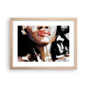 Plagát v ráme zo svetlého duba - Hrdosť bez predsudkov - 40x30 cm