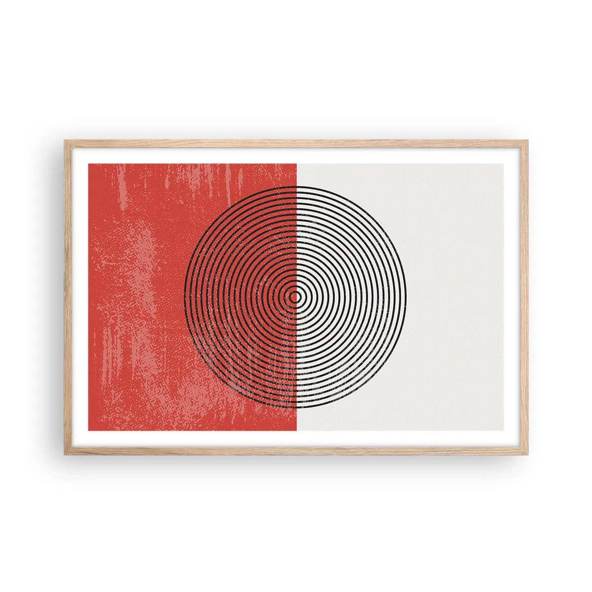 Plagát v ráme zo svetlého duba - Presný zásah - 91x61 cm