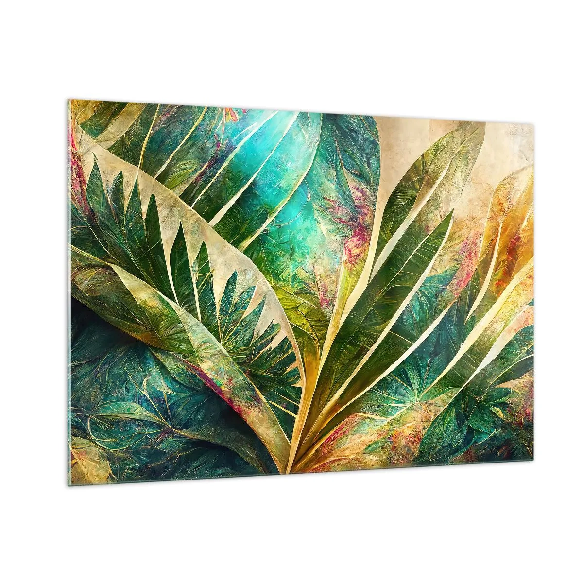 Obraz na skle - Farby trópov - 100x70 cm