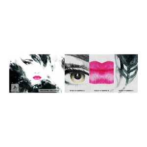 Vzorka fototapety Premium Sand - Pozor! Femme fatale - Abstrakcia, Ženská tvár, Portrét ženy - 100x30 cm