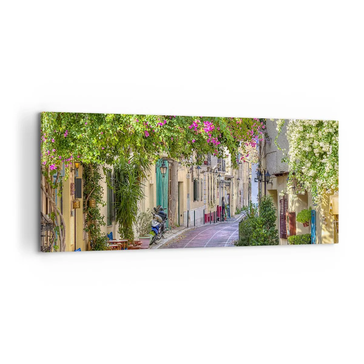 Obraz na plátne - Kvitnúce zákutie - 100x40 cm