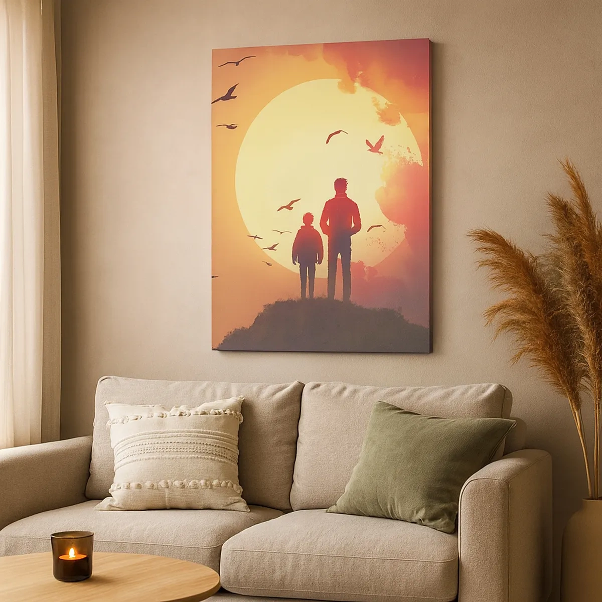 Obraz na plátne - So slnkom tvári v tvár - 50x70 cm