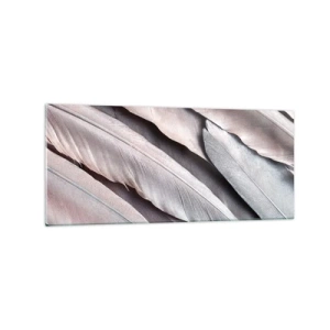 Obraz na skle - V ružovej a striebornej - 120x50 cm
