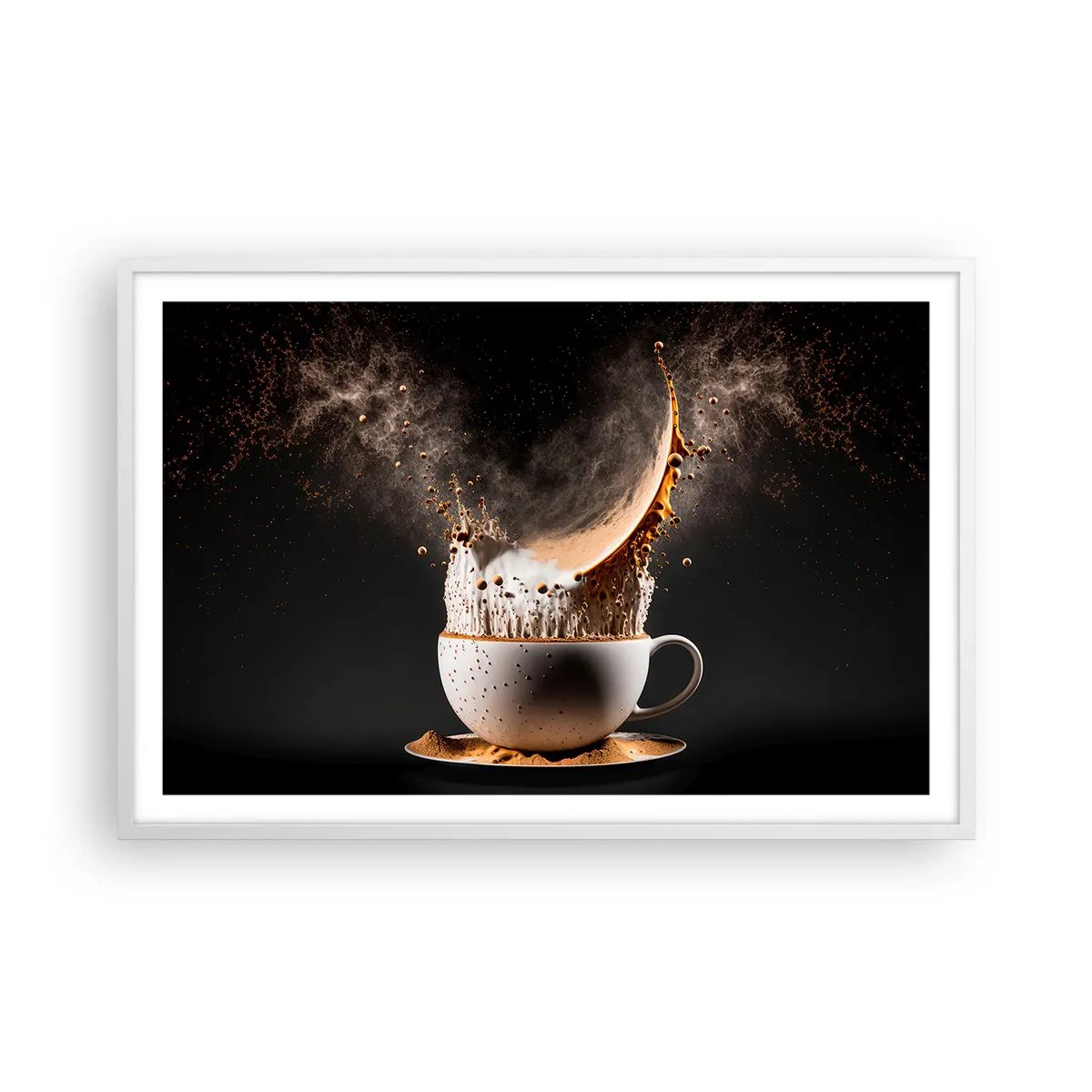 Plagát v bielom ráme - Explózia chuti - 91x61 cm