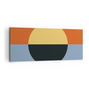 Obraz na plátne - Kompozícia tepla a chladu - 100x40 cm