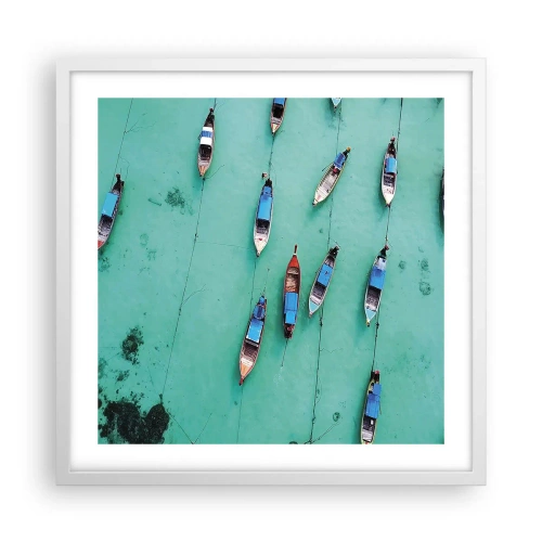 Plagát v bielom ráme - V radostnom očakávaní - 50x50 cm