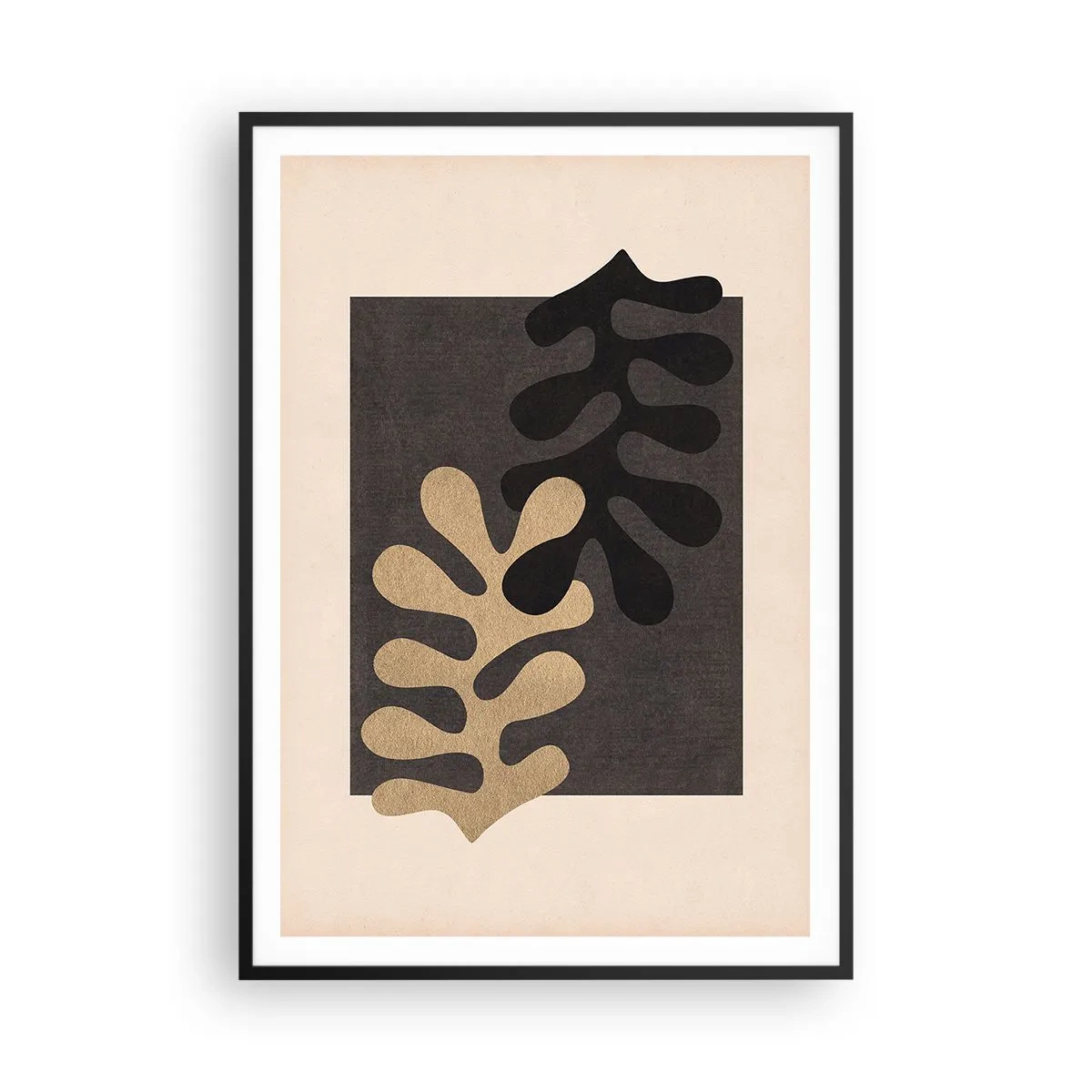 Plagát v čiernom ráme - Neprítomnosť a doplnenie - 70x100 cm